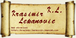 Krasimir Lepanović vizit kartica